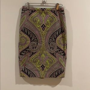J Crew size 2 paisley skirt